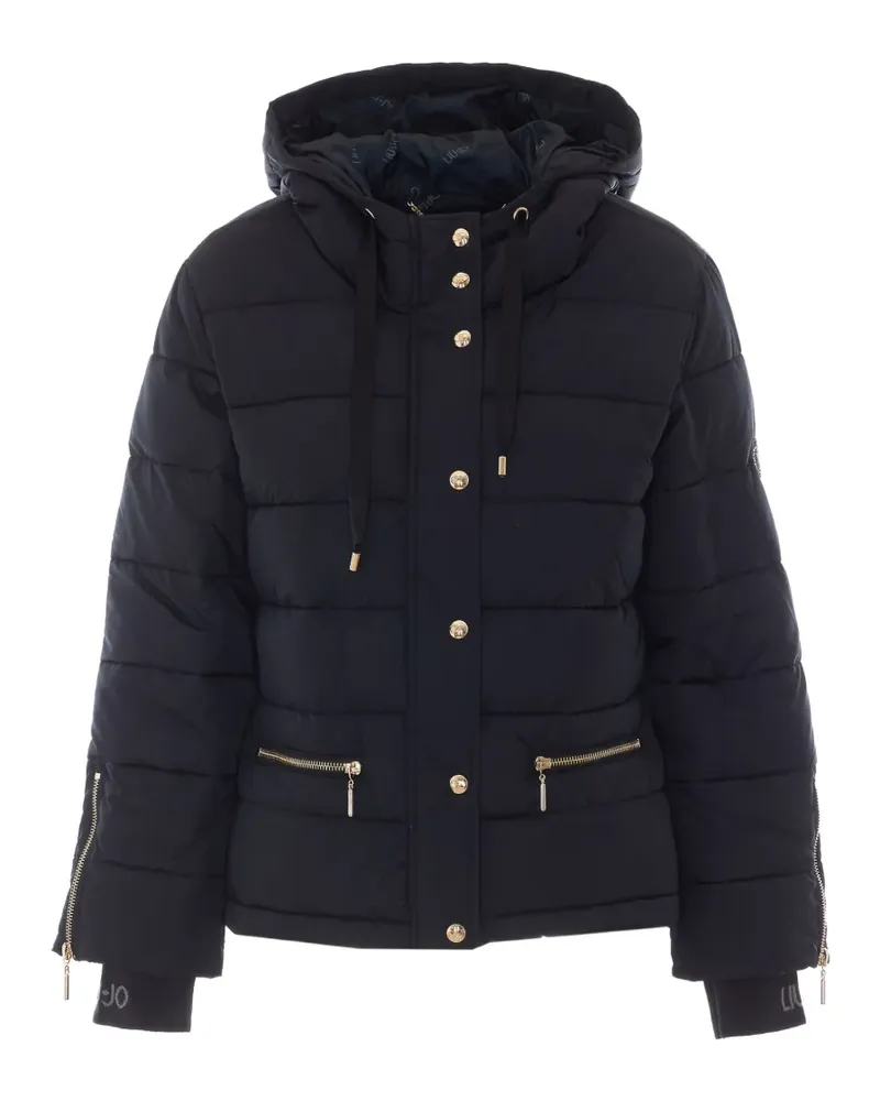 Liu Jo Gesteppte Kapuzenjacke - Schwarz Schwarz