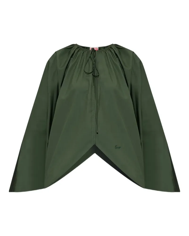 Kenzo Bluse mit Logo-Stickerei - Grün Grün