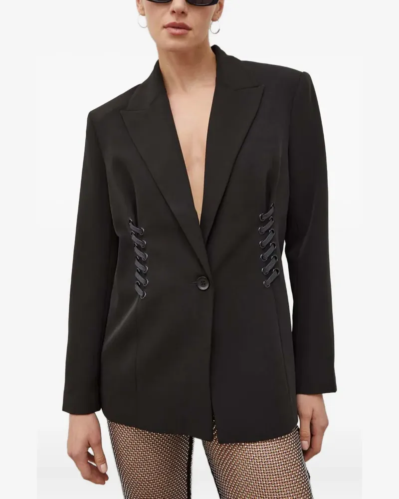 Day Birger et Mikkelsen Blazer mit Schnürung - Schwarz Schwarz