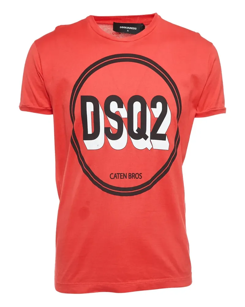 Dsquared2 T-Shirt mit Logo-Print - Rot Rot