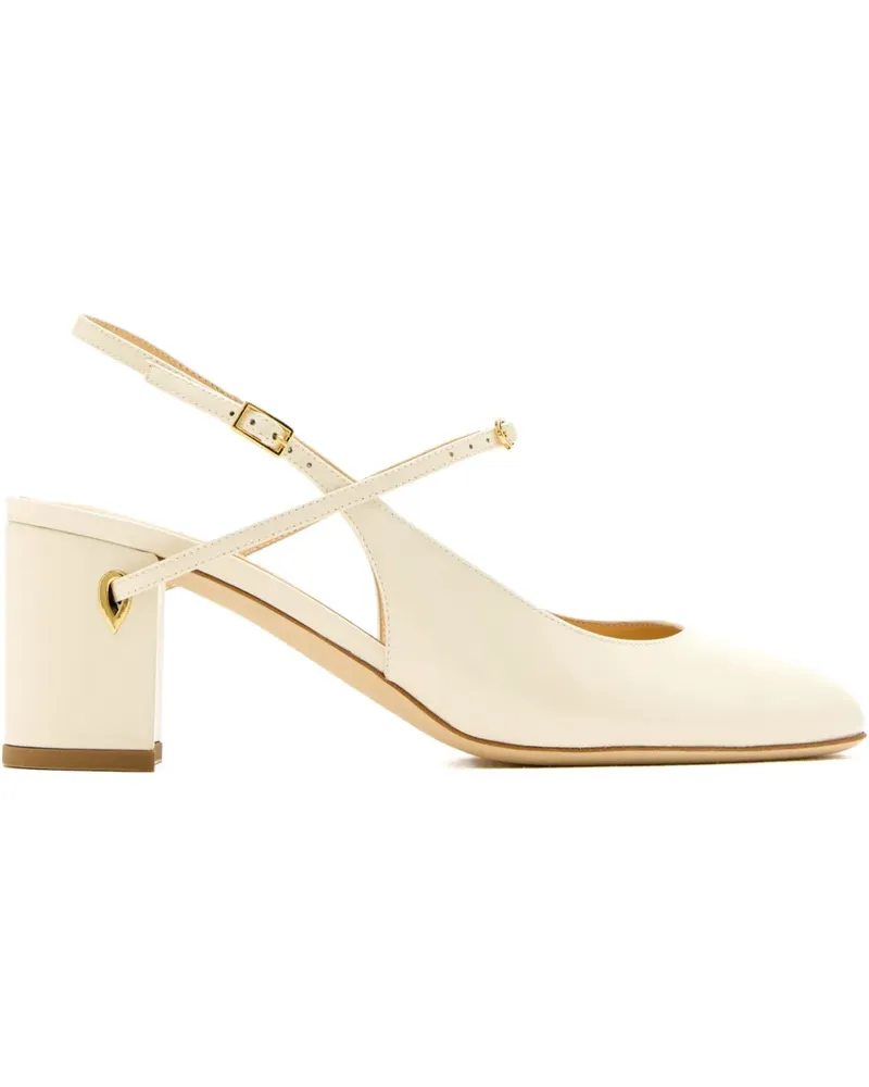 Jennifer Chamandi Slingback-Pumps - Weiß Weiß