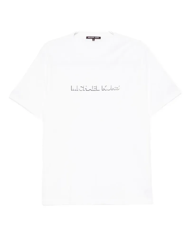 Michael Kors logo-embroidered T-shirt - Weiß Weiß