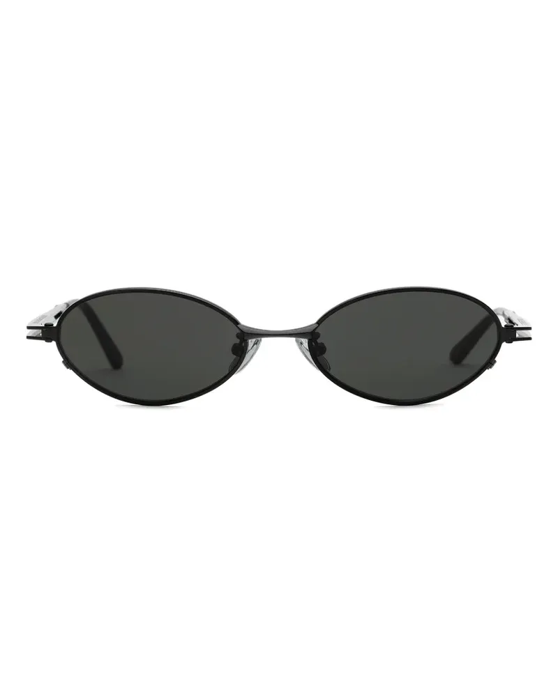 RETROSUPERFUTURE Luno Sonnenbrille mit ovalem Gestell - Schwarz Schwarz