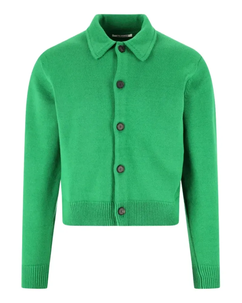 AURALEE Cardigan mit Knopfleiste - Grün Grün