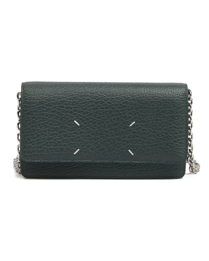 Maison Margiela Portemonnaie mit Ziernähten - Grün Grün