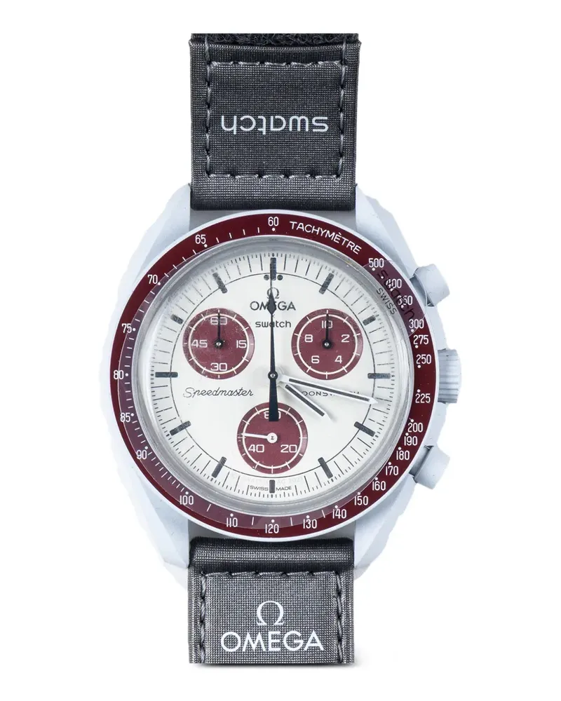 Swatch x  Moon Mission to Pluto Armbanduhr 42mm - Weiß Weiß