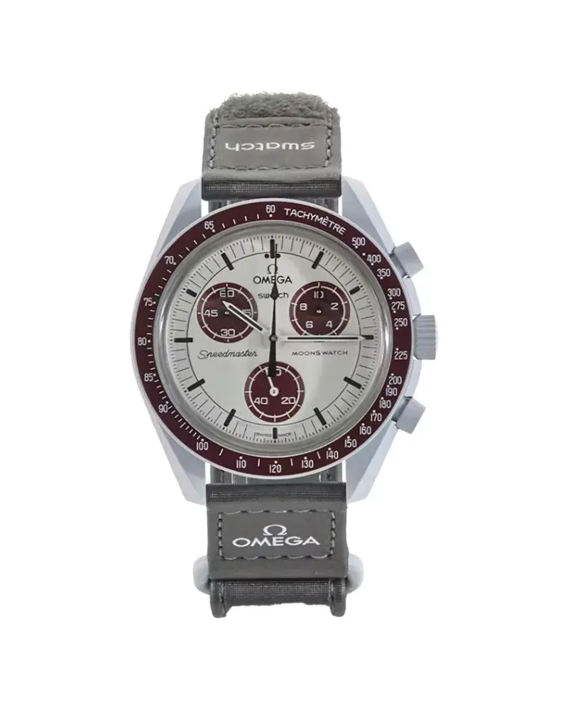 Omega xSwatch Moonswatch Mission to Pluto 42mm watch - Weiß Weiß