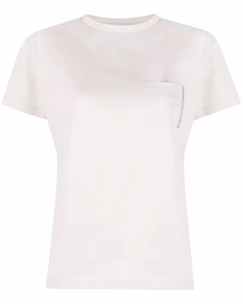 Fabiana Filippi T-Shirt mit rundem Ausschnitt - Grau Grau
