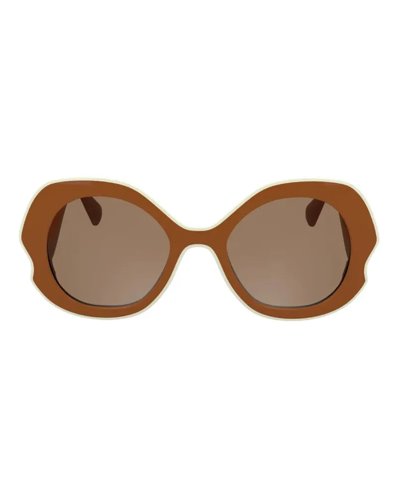 Longchamp round-frame sunglasses - Braun Braun