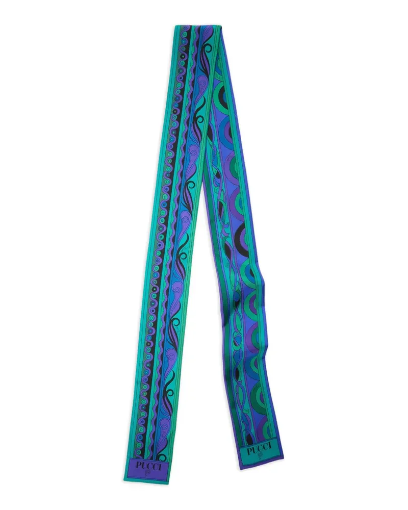 Emilio Pucci Seidenschal mit Print - Grün Grün