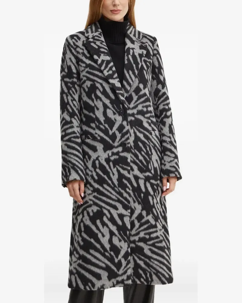 Karl Lagerfeld Mantel mit Muster - Grau Grau
