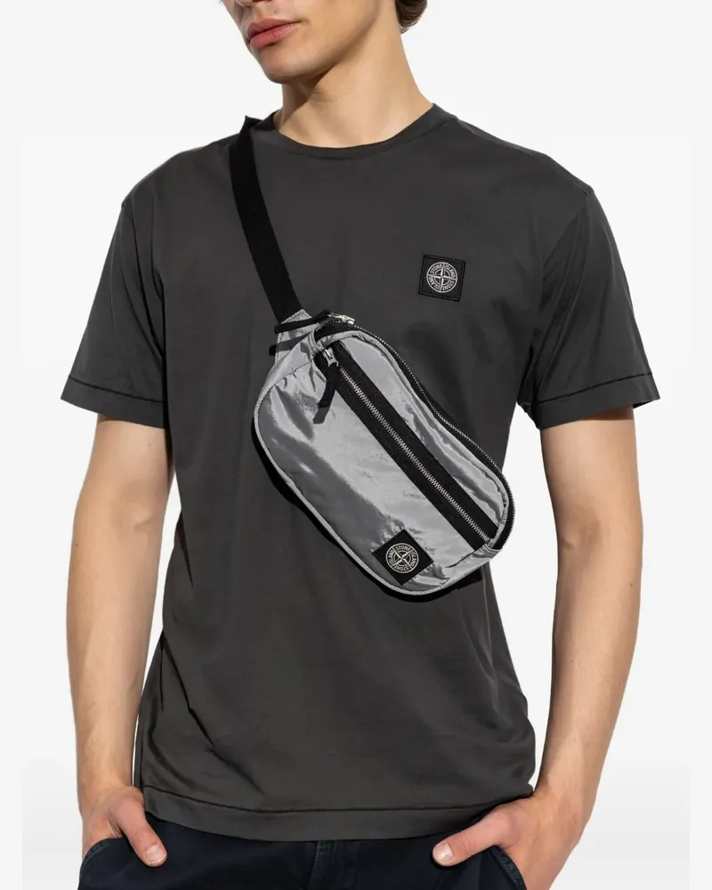 Stone Island Gürteltasche mit Logo-Patch - Grau Grau