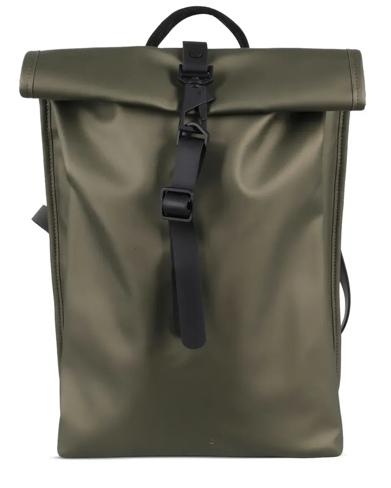 RAINS Mini Rolltop Rucksack - Grün Grün