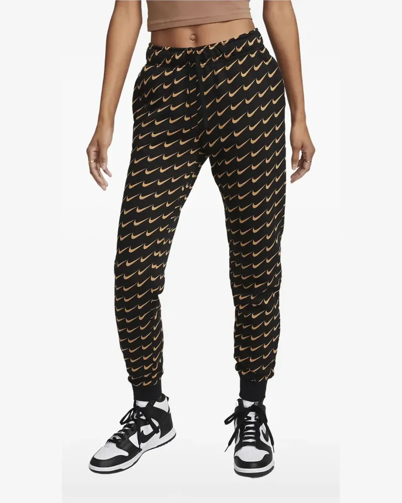 Nike Halbhohe Monogram Jogginghose - Schwarz Schwarz