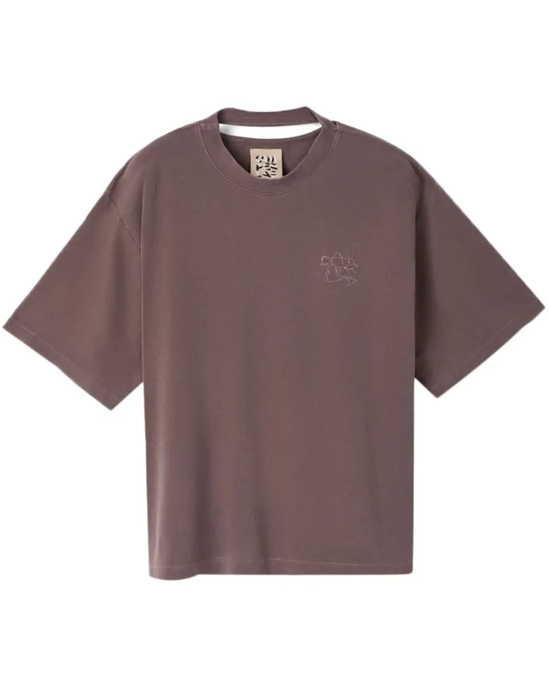Camper T-Shirt mit Logo-Stickerei - Braun Braun