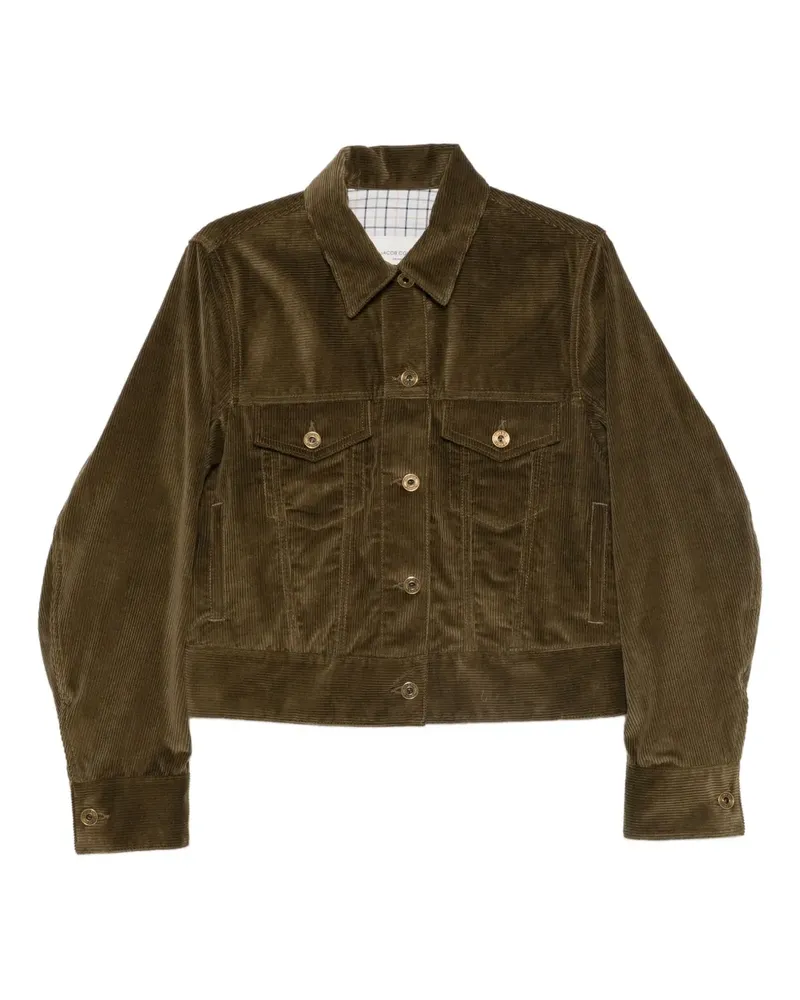 Jacob Cohën Cropped-Cordjacke - Grün Grün