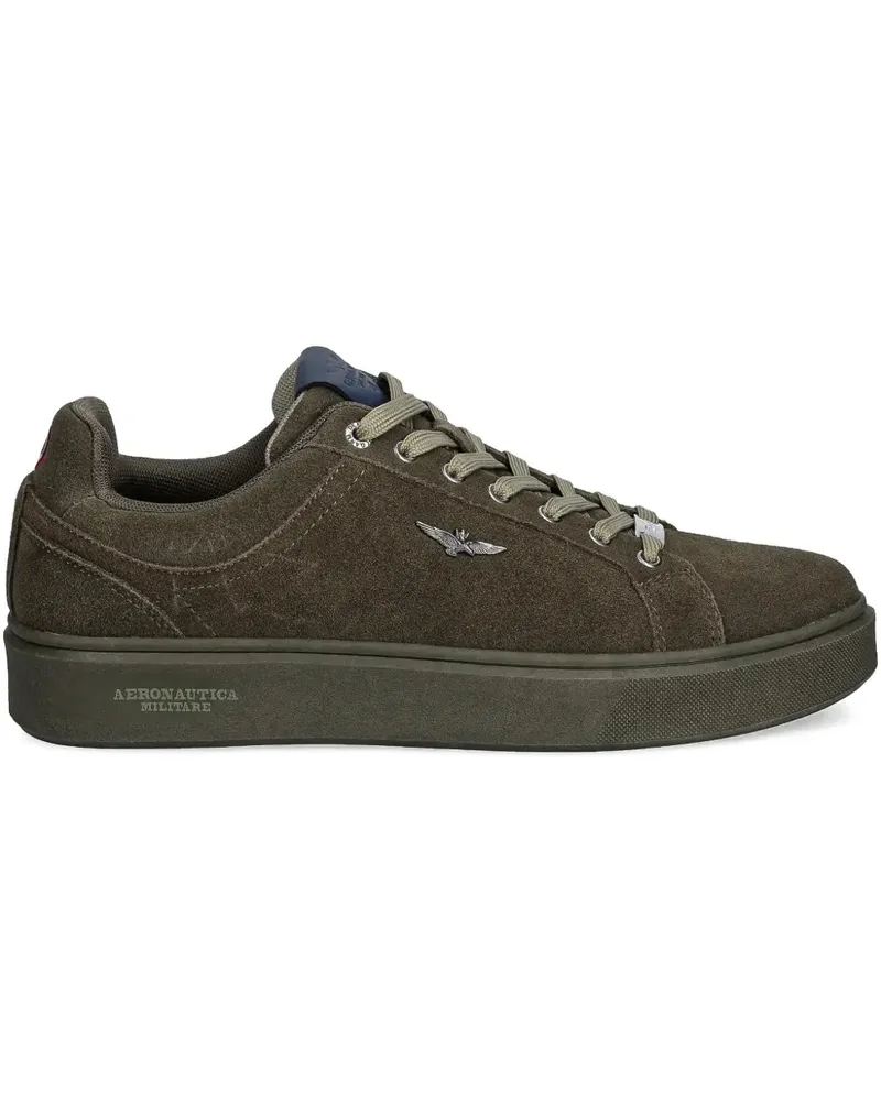 Aeronautica Militare appliqué lace-up sneakers - Grün Grün