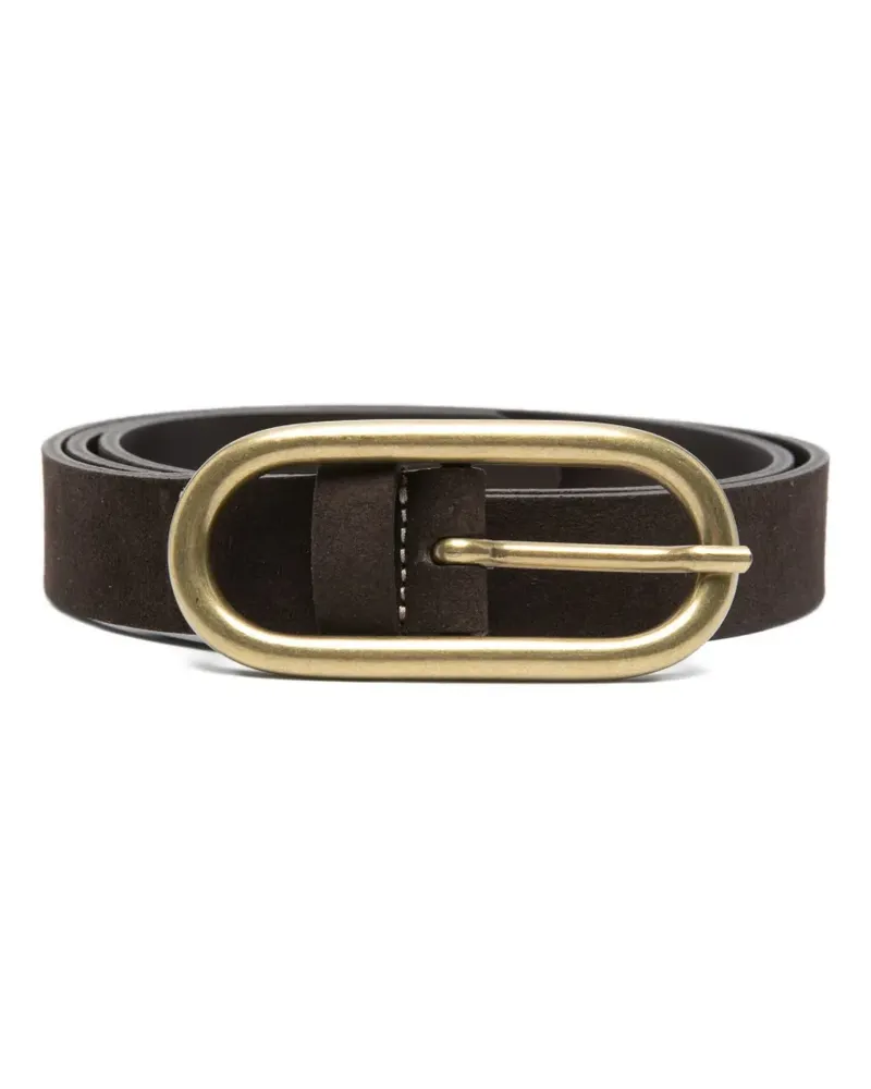 TELA oval buckle belt - Braun Braun