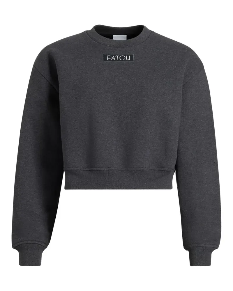 Patou Fleecepullover mit Logo-Applikation - Grau Grau