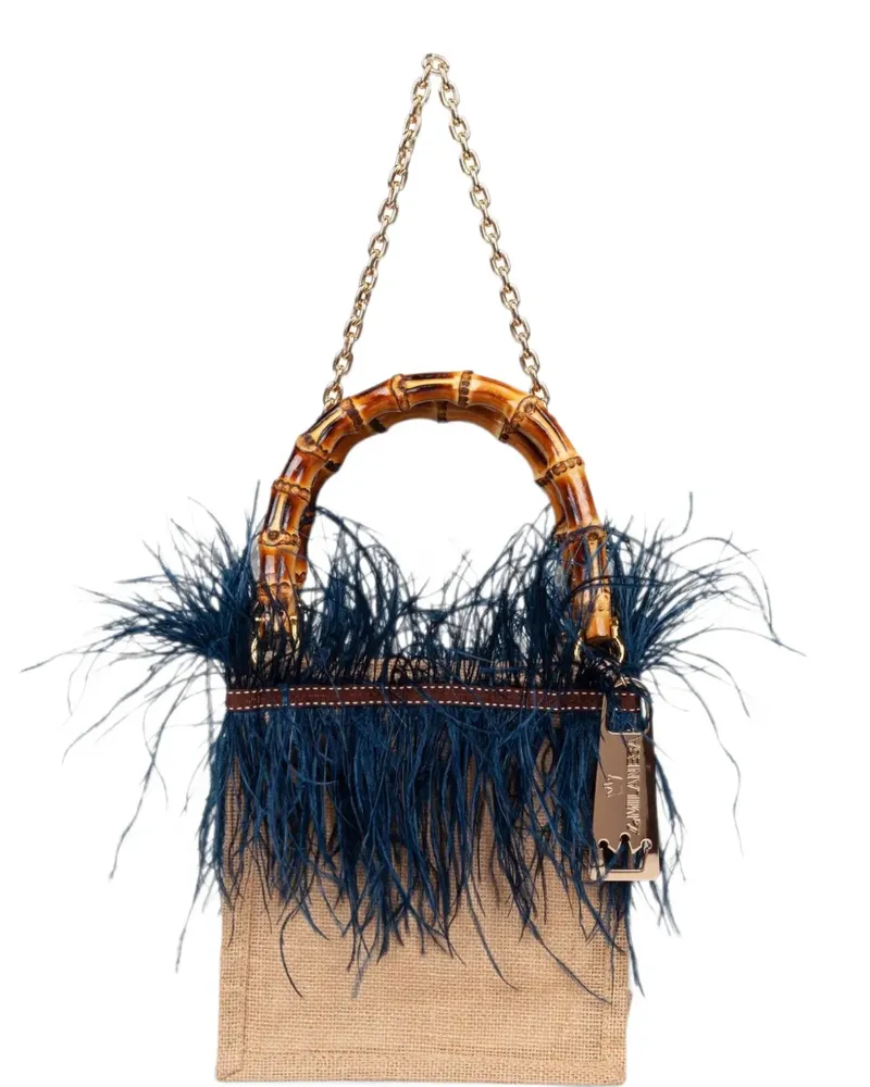La Milanesa Violetta tote bag - Nude Nude