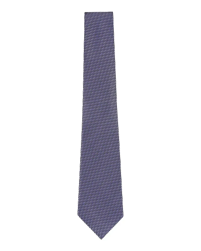 Ermenegildo Zegna patterned silk tie - Violett Violett