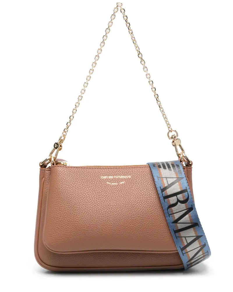 Emporio Armani Gürteltasche mit Logo-Print - Nude Nude