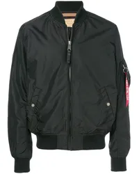 Alpha Industries Bomberjacke mit Ärmeltasche Schwarz