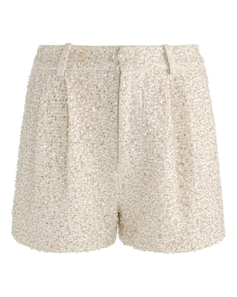Alice + Olivia Conry Shorts mit Paillettenverzierung - Nude Nude
