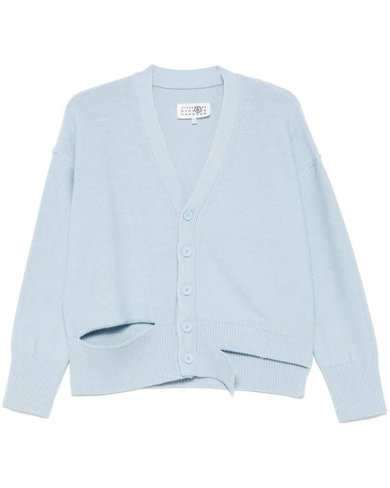 Maison Margiela Cardigan mit Cut-Outs - Blau Blau