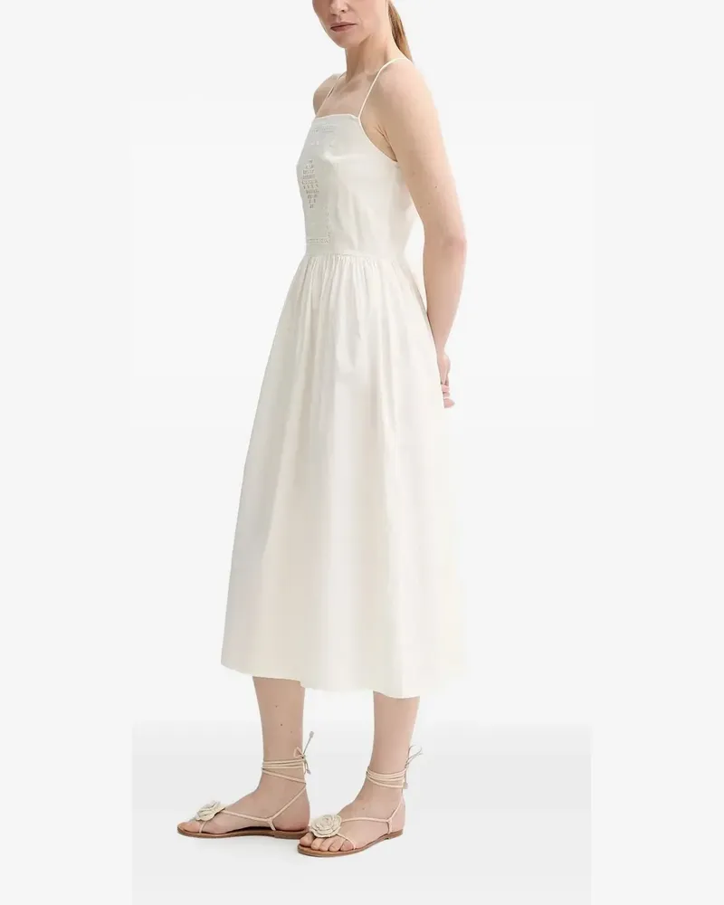 Sessùn Besticktes Kleid - Weiß Weiß
