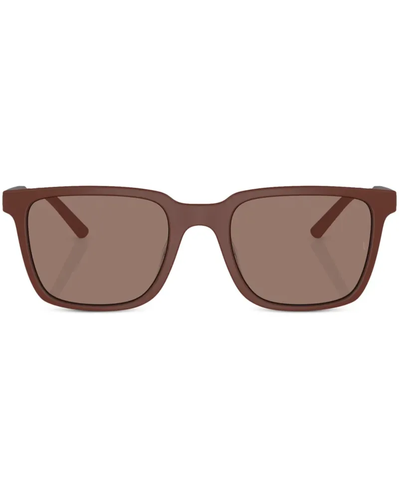Oliver Peoples Mr. Federer Sonnenbrille mit eckigem Gestell - Rot Rot