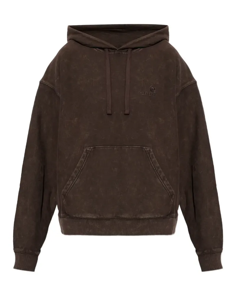 Carhartt WIP Lambert embroidered hoodie - Braun Braun