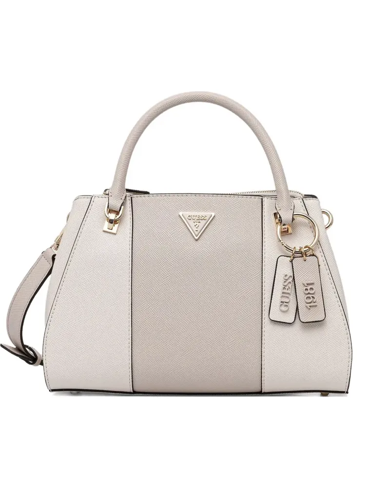 Guess Tote Bag mit doppeltem Reißverschluss - Nude Nude