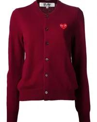 Comme des Garçons Klassischer Cardigan Rot