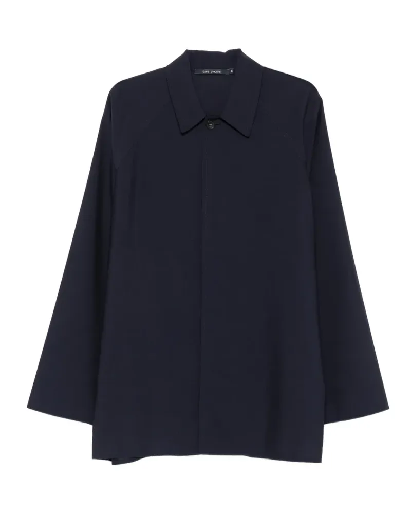 Sofie D'Hoore raglan-sleeve shirt - Blau Blau