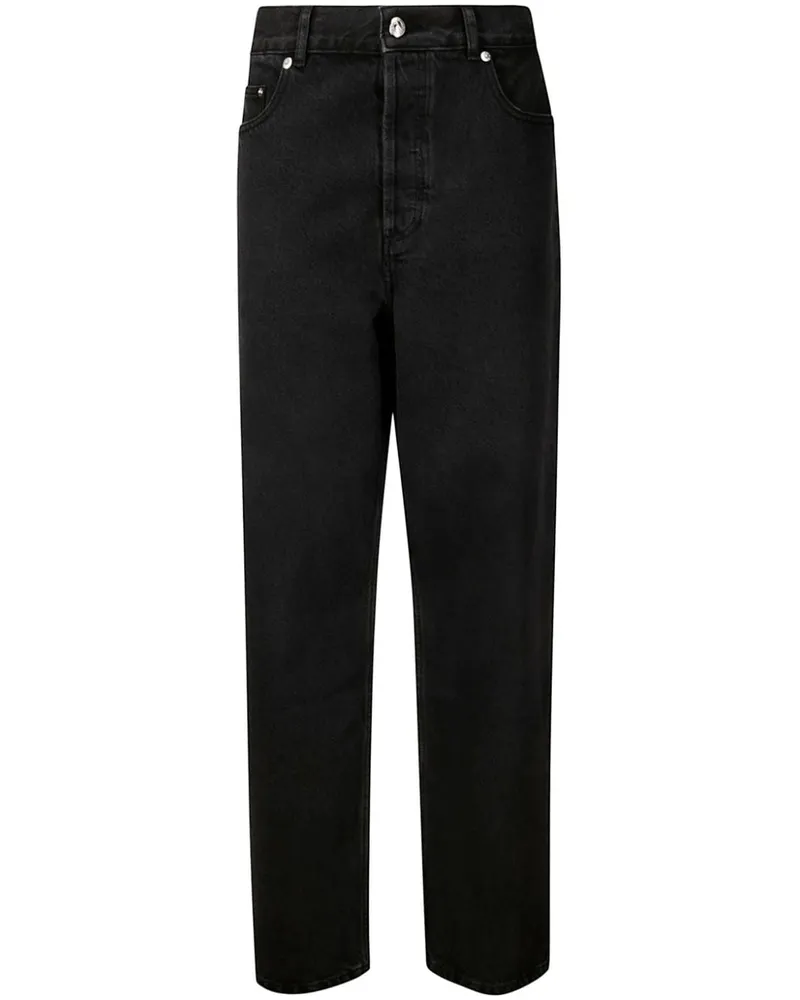 A.P.C. Jeans mit geradem Bein Schwarz