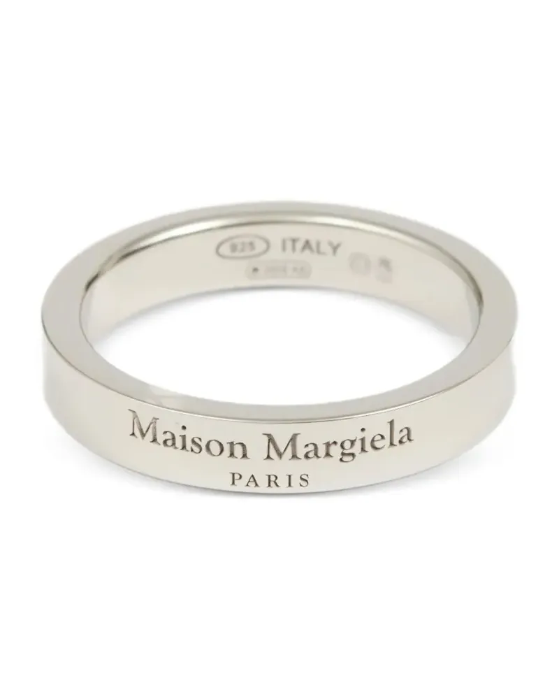 Maison Margiela Ring mit graviertem Logo - Silber Silber