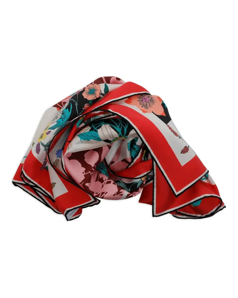 Ferragamo Schal mit Pegaso-Print - Weiß Weiß