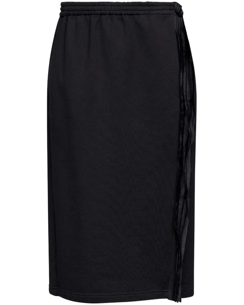 Maison Margiela Midirock aus Jersey - Schwarz Schwarz