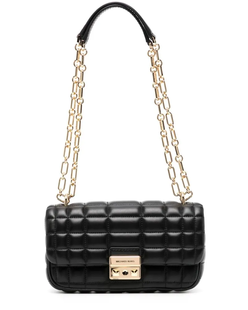 Michael Kors Kleine Tribeca Schultertasche mit Steppmuster - Schwarz Schwarz
