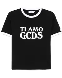 GCDS Ti Amo  T-Shirt Schwarz