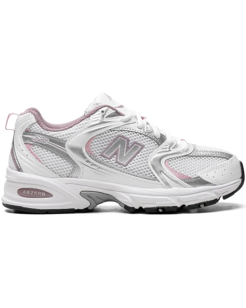 New Balance 530 "White/Silver Metalic/Ice Wine/Mid Century Pin" Sneakers - Weiß Weiß