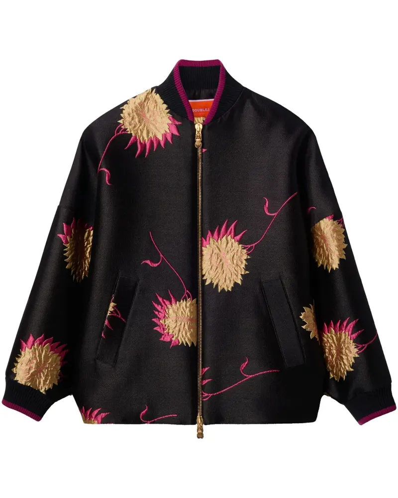 La DoubleJ Brooklyn' Bomberjacke - Schwarz Schwarz