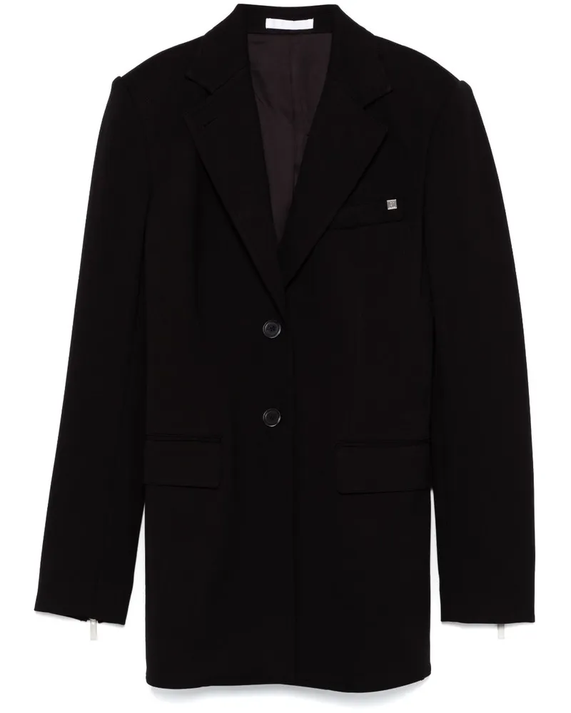 Helmut Lang Blazer mit Reißverschlussdetail - Schwarz Schwarz