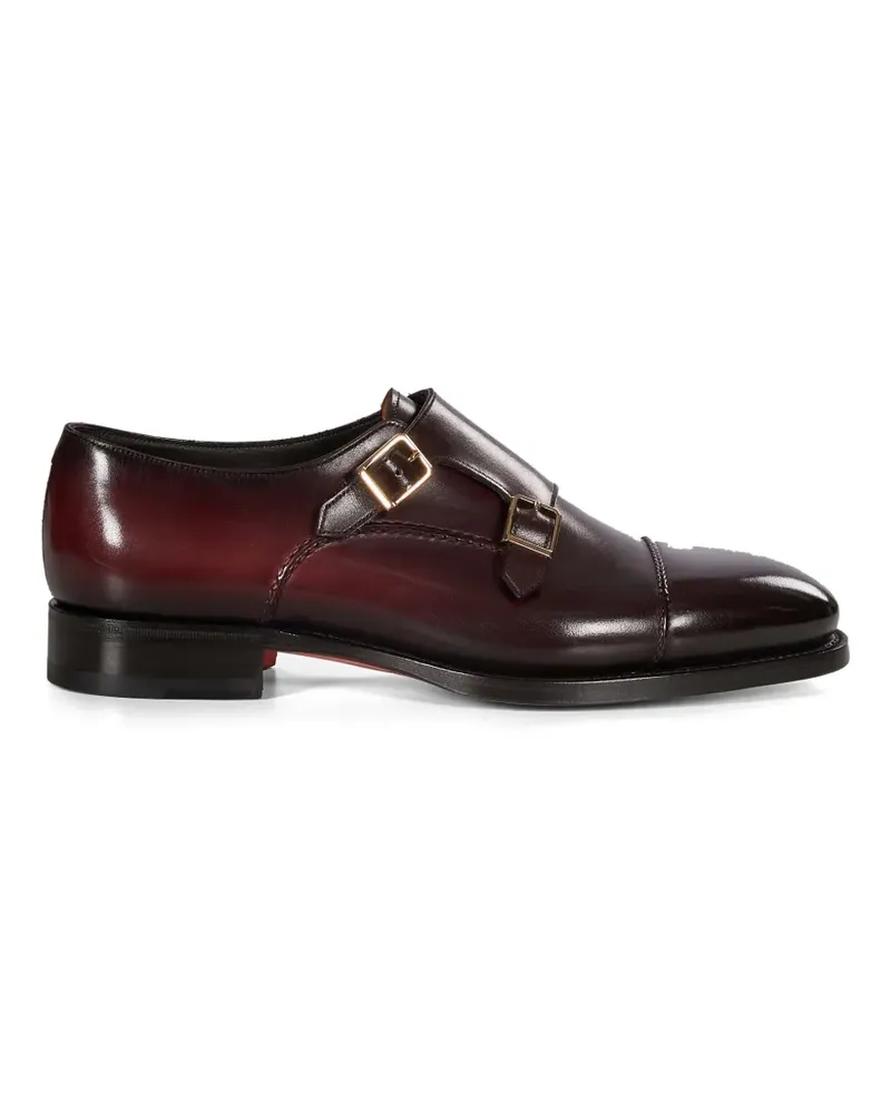 Santoni Gregor double-strap monk shoes - Rot Rot