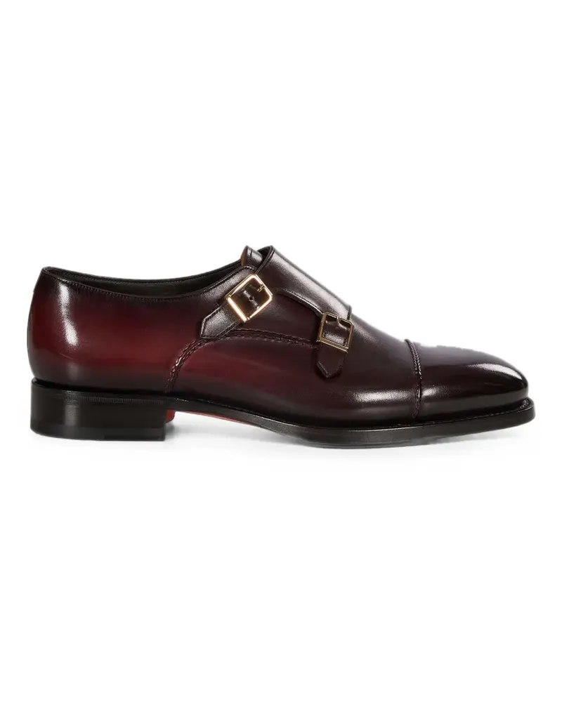 Santoni Gregor double-strap monk shoes - Rot Rot