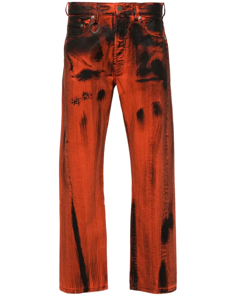 Études Studio Gerade Side Denim Jeans - Orange Orange