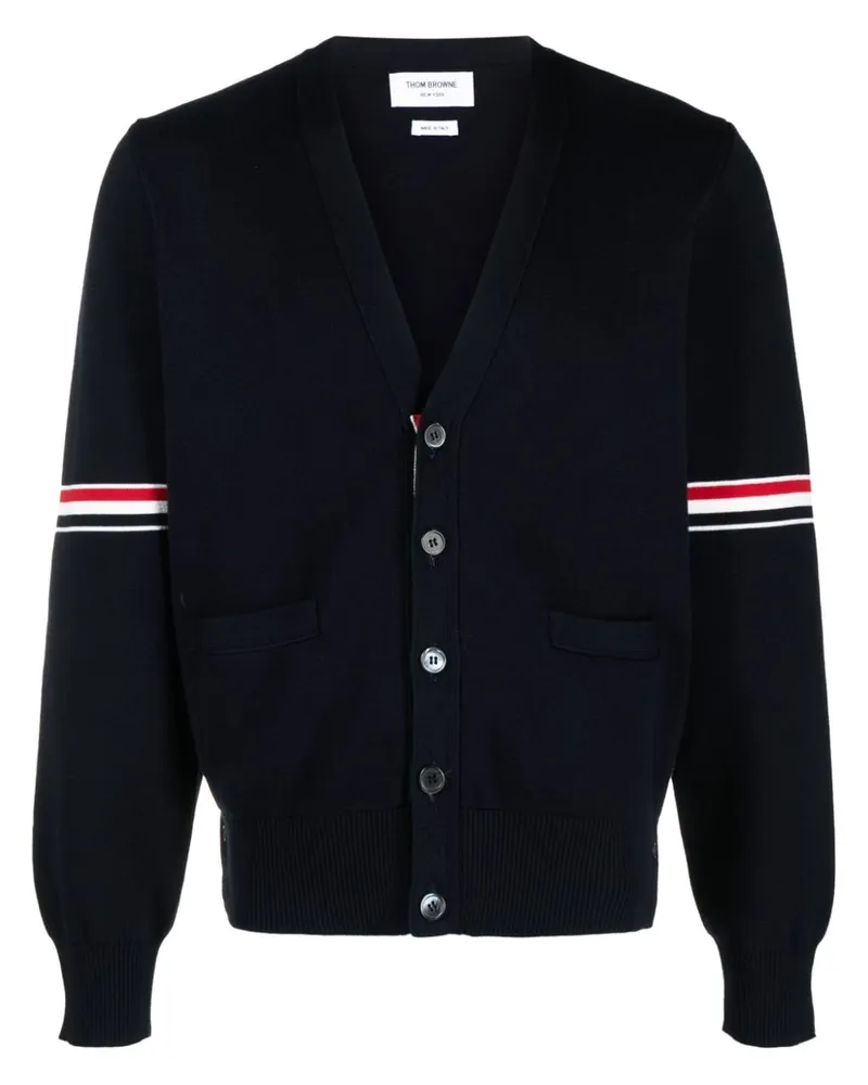 Thom Browne Cardigan mit Streifen - Blau Blau