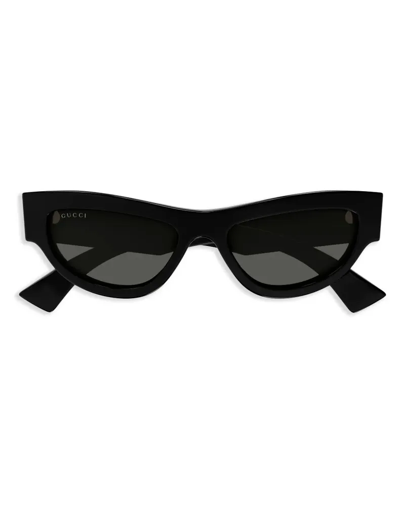 Gucci Sonnenbrille mit Cat-Eye-Gestell - Schwarz Schwarz