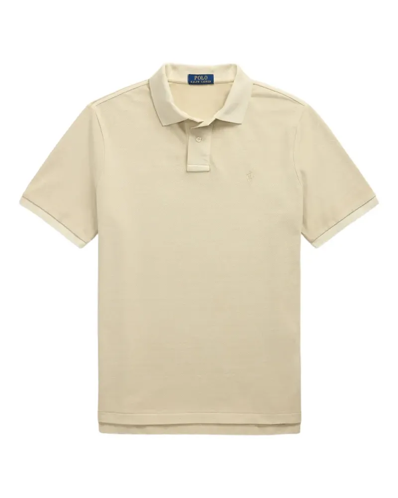 Ralph Lauren logo-embroidered piqué polo shirt - Nude Nude